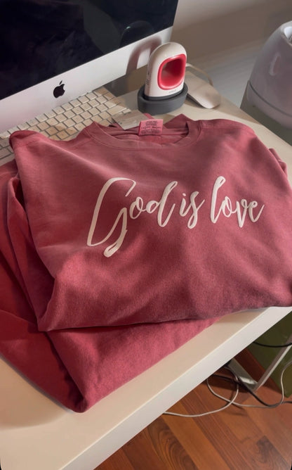 God is Love Comfort Colors Pullover