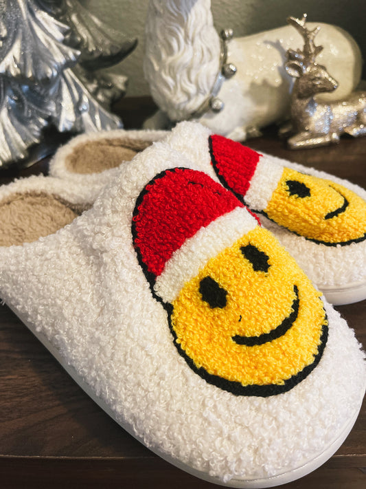 Smiley Santa Slippers