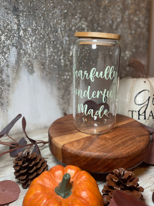 Fearfully, Wonderfully Made Glass Can Cup