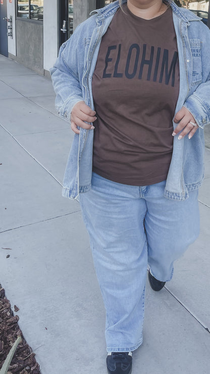 ELOHIM Chocolate Brown Tee
